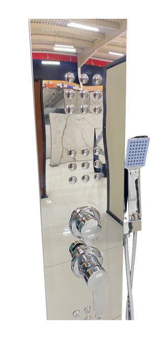 Mazu Thuis Shower Panel System Chrome w/ Mirror Finish Nick-1-12-C