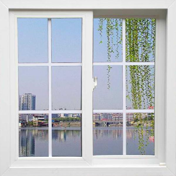 Encore FRENCH WHITE UPVC Double Sliding Thick Frame and Tinted Window 48x48 (WxH)