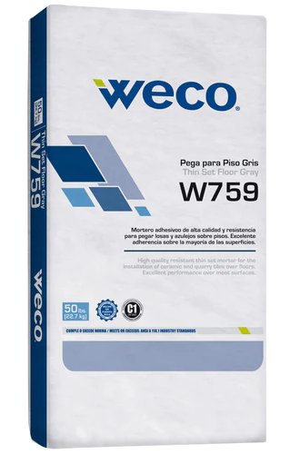 Weco Sanded Floor Grey Thinset 50lbs W-759