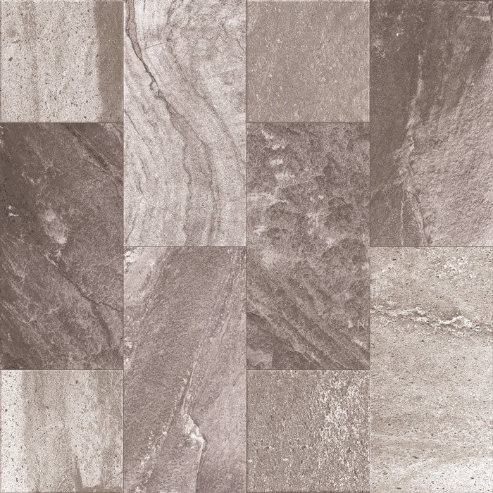 56138 Stone Mix Grigio 56x56 (22" x 22") Ceramic Floor Tile 7PPB 3.37 sqft/p