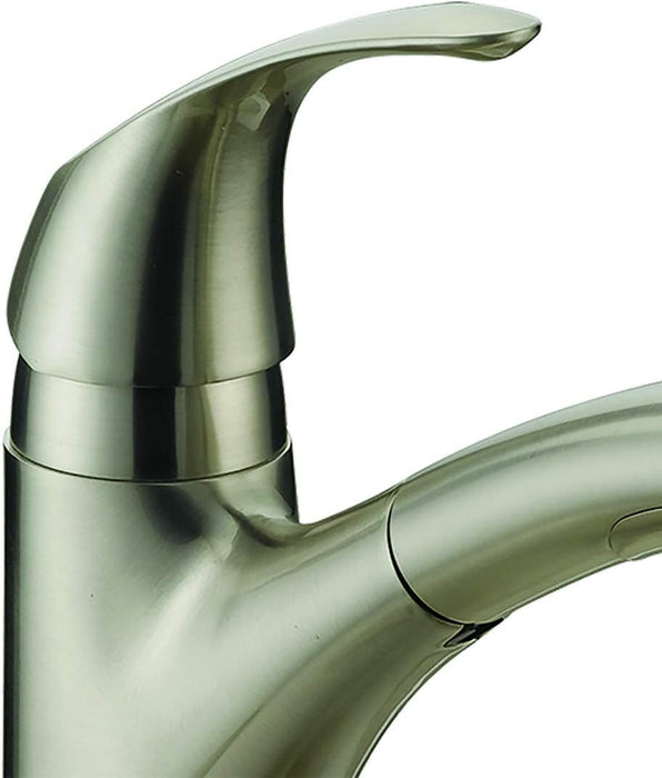 Ez-Flo Pull-Out Spray Kitchen Faucet Brushed Nickel 10204