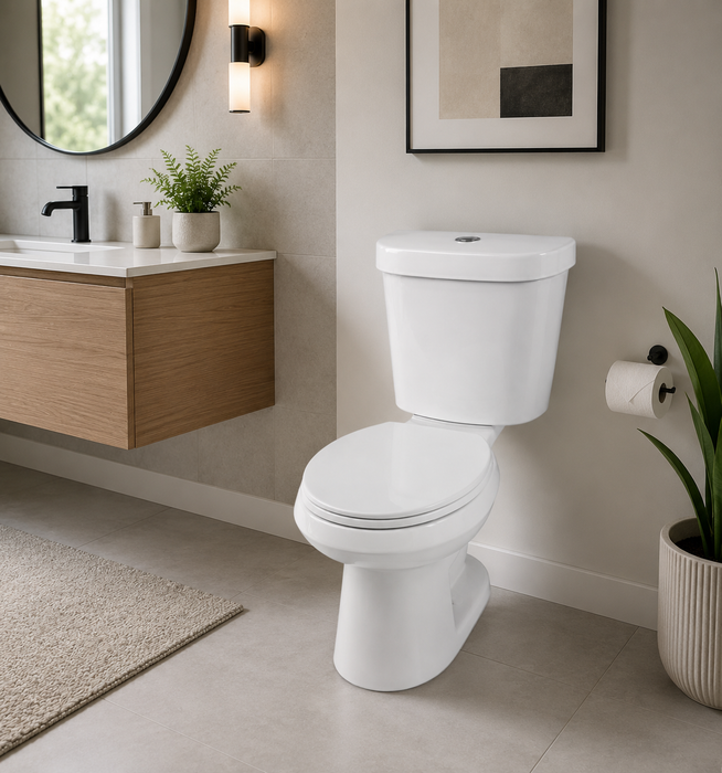 Gold Standard 6621 Round Toilet w/ Push Button