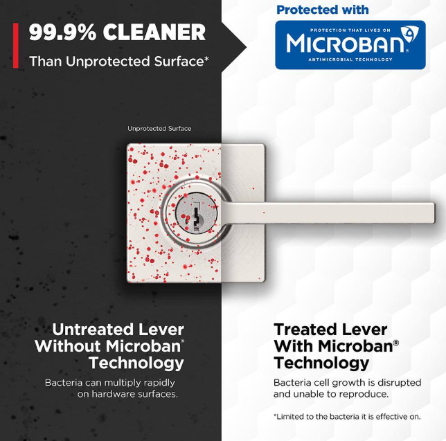 Kwikset Casey Lever Entry Lock Satin Nickel 94050-678