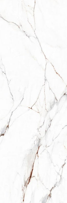 Lerox White 80x240 (31.49" x 94.4") Porcelain Slab 15mm Thick 20.66 sqft/f