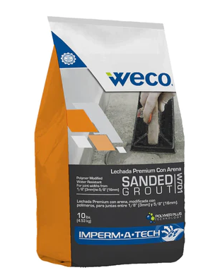 Weco Sanded Silver Gray Grout 10lbs W27