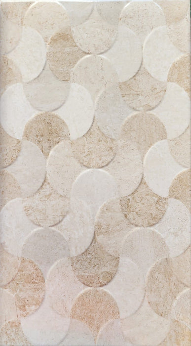 Selene Biege 32x58 (12.6"x22.83") Ceramic Wall Tile 12PPB 1.997 sqft/p