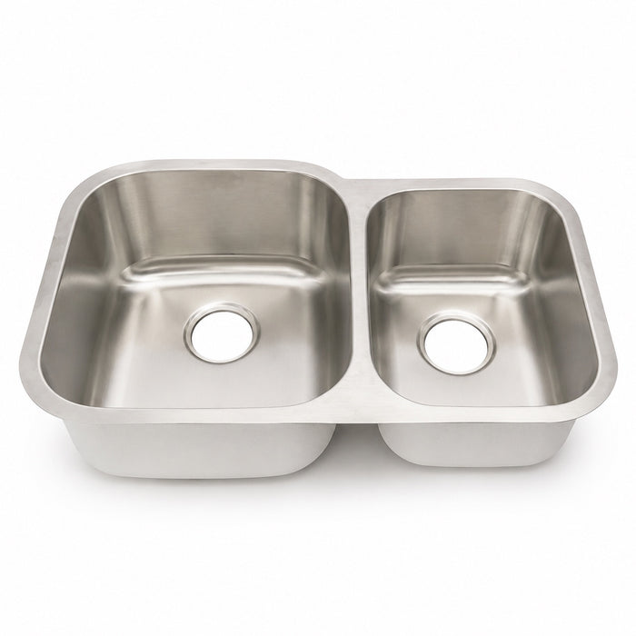 Vesta UnderMount Kitchen Sink Double Odd 32" x 21" x 8" Deep KUD3221L