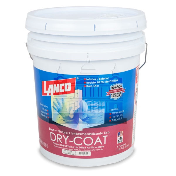 Lanco Dry Coat Flat White / Pastel Base 5 Gallon DC480-2