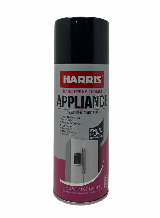 Harris Black Appliance Epoxy Enamel Spray Paint 11oz H-38906