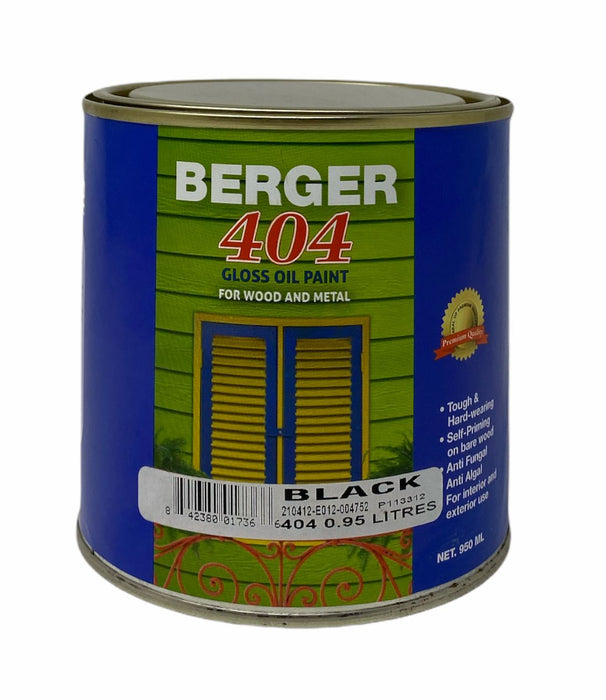 Berger 404 Gloss Oil Black 1 Quart
