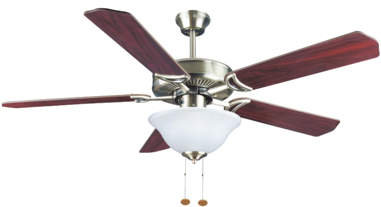 Windy Ceiling Fan 52" Antique Brass Dome Light WCF-5251-A