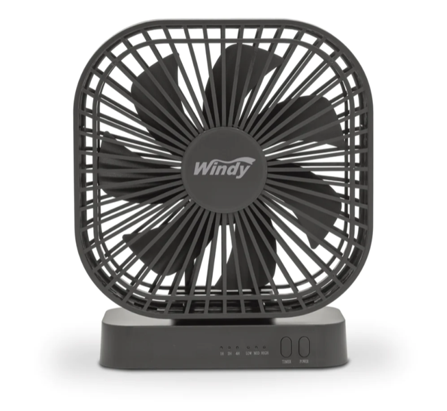 Windy 5 inch USB / AA Battery Operated Personal Fan BF-05 — Total