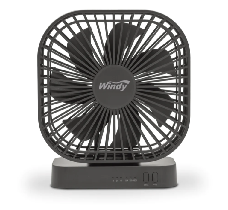 Windy 5 inch USB / AA Battery Operated Personal Fan BF-05