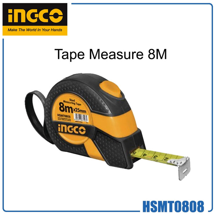 Ingco 8m Steel Tape Measure HSMT0808