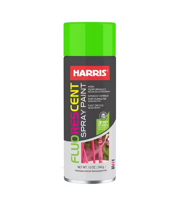 Harris Fluorescent Green Spray Paint 12oz.  H-38201