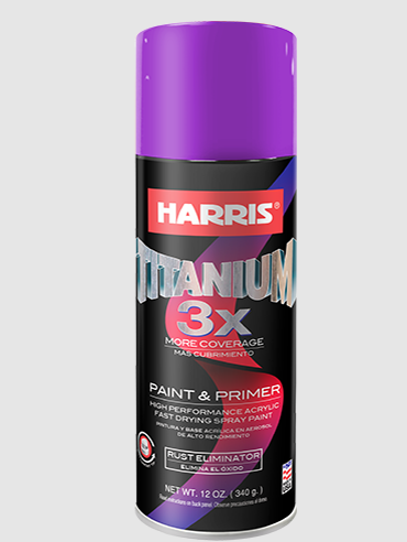 Harris Titanium 3x Purple Spray Paint Rust Eliminator 12oz.  H-38826