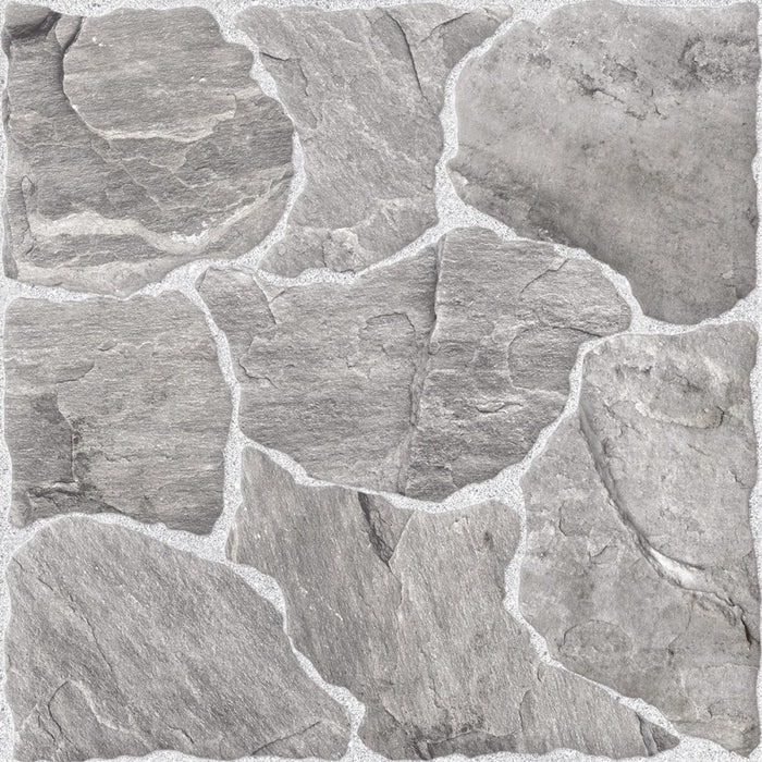 LF44471 Pedra Gris 44x44 (17.3"x17.3") Ceramic Floor Tile 13PPB 2.08 sqft/p