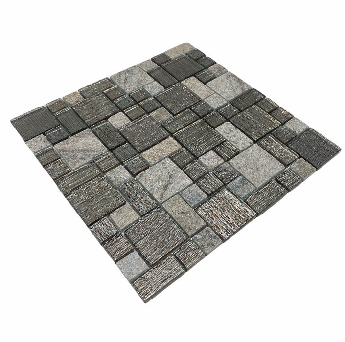 Mosaic Relief Grey 12"x12" Sheet 1 sqft / piece
