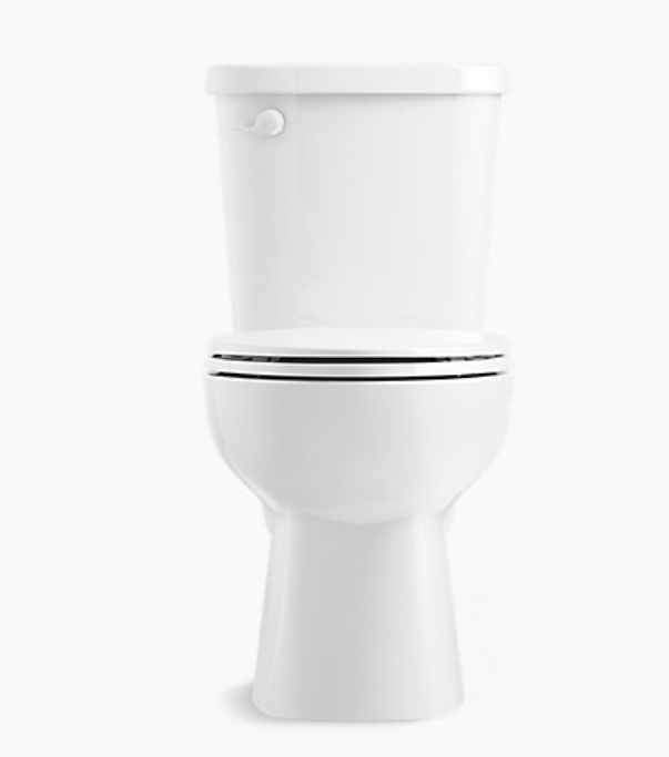 Sterling Valton White Toilet 1.28 GPB w/Kohler Seat TCT001