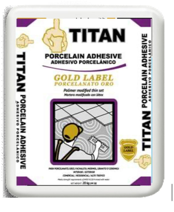 Titan Porcelain Thinset 20kg (44lbs)