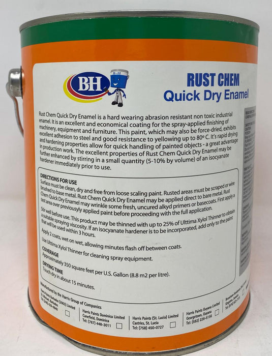 BH Rust Chem Quick Dry Enamel White Gallon