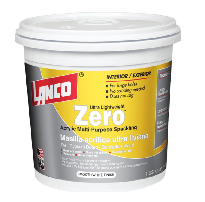 Lanco Zero Light Weight Smooth White Finish 1 Quart SC098-5