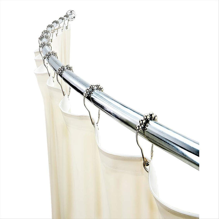 Bath Bliss Chrome Adjustable Curved Shower Rod 5890-CHR