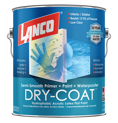 Lanco Dry Coat Flat White / Pastel Base  Semi Smooth 1 Gallon  DC481-4